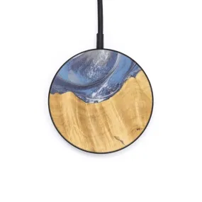 Circle Wood Resin Wireless Charger - Amato (Dark Blue, 607010)