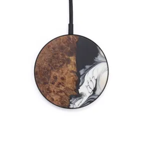 Circle Wood Resin Wireless Charger - Andee (Black & White, 597756)