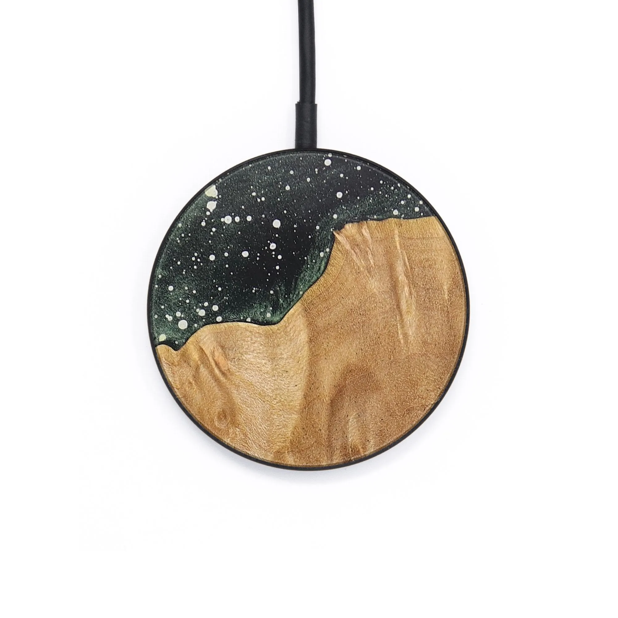 Circle Wood Resin Wireless Charger - Axel (Cosmos, 704874)