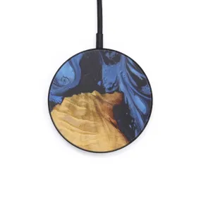 Circle Wood Resin Wireless Charger - Bettine (Dark Blue, 599307)