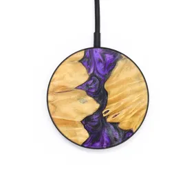 Circle Wood Resin Wireless Charger - Brittany (Purple, 696230)