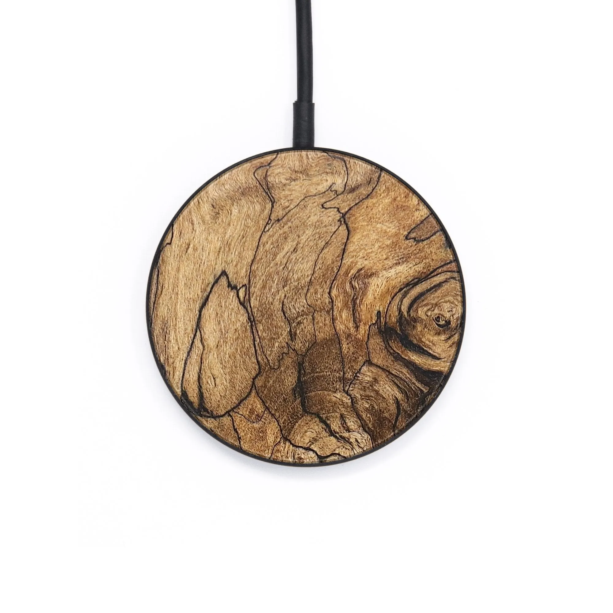 Circle Wood Resin Wireless Charger - Clay (Wood Burl, 682134)