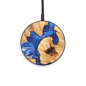 Circle Wood Resin Wireless Charger - Damion (Blue, 632861)