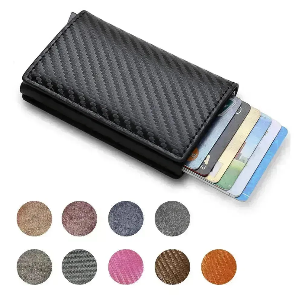 Credit Card Holder Smart Minimalist Wallet Pocket Men Women Slim Cardholder Bank Secure Creditcard Case