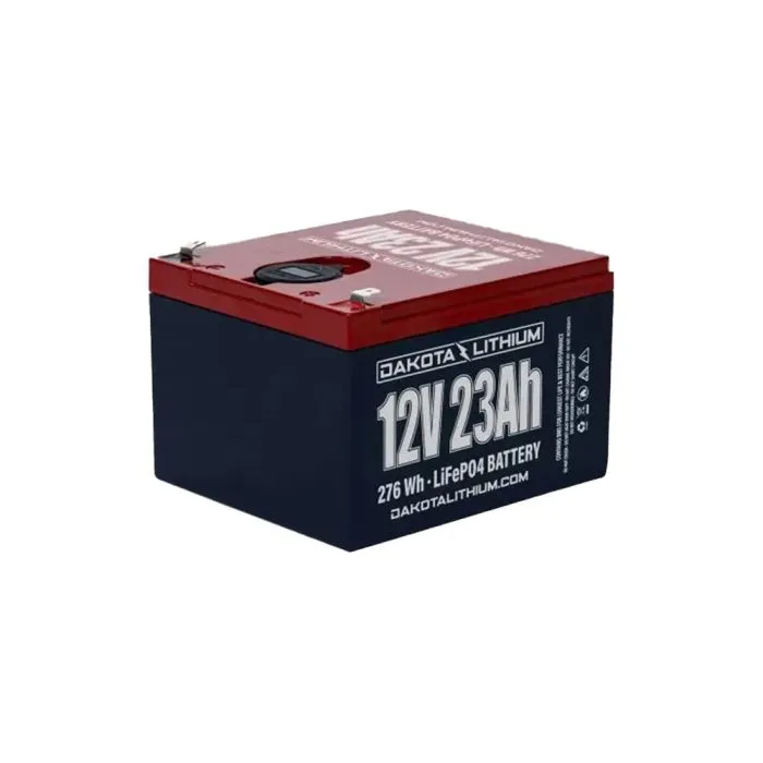 DAKOTA LITHIUM 12V 23AH BATTERY WITH DUAL USB PORTS & VOLTMETER