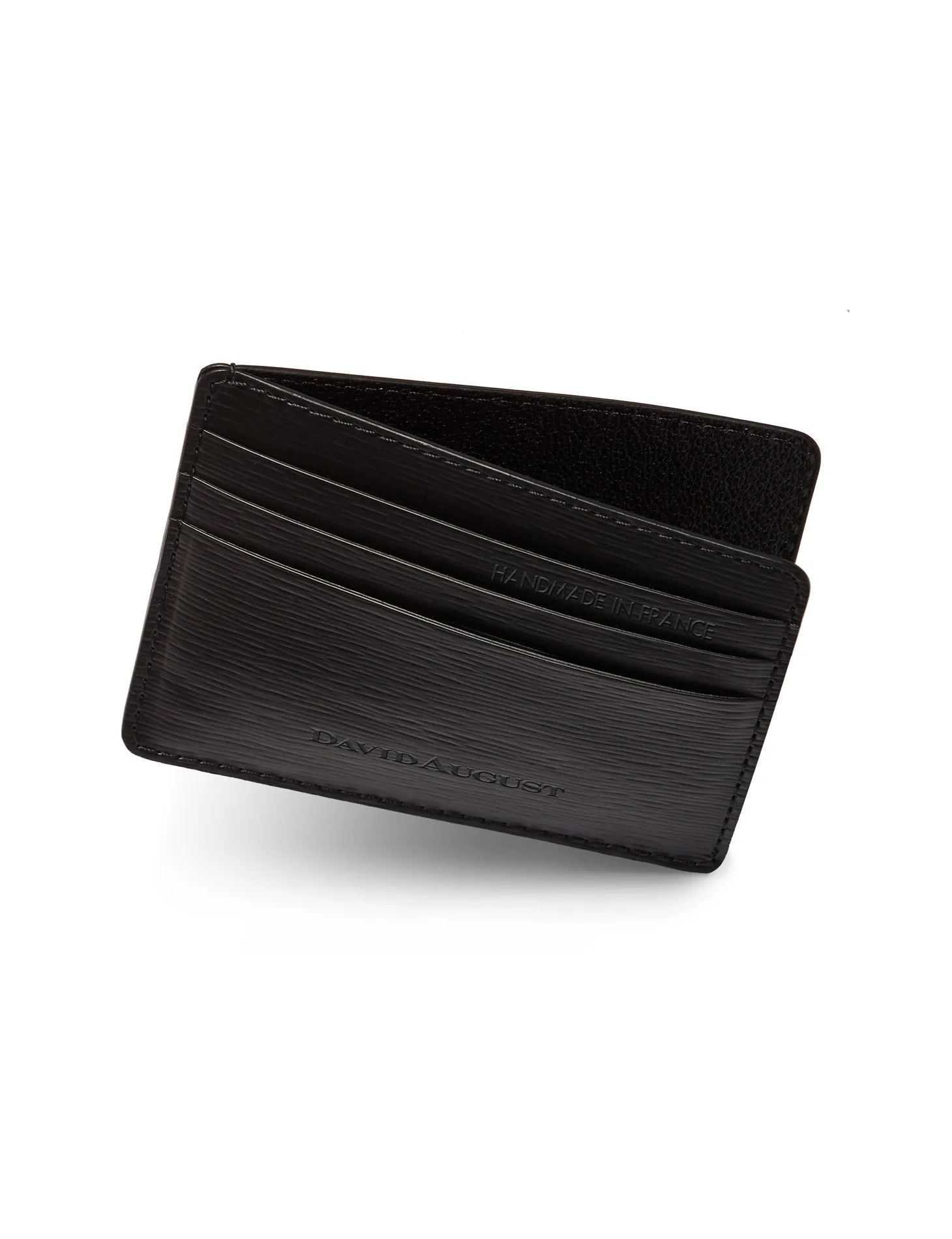 David August Luxury Genuine Epi Leather Card Case