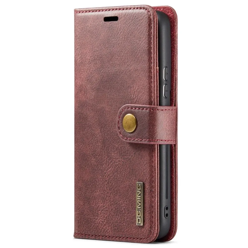 DG.MING Samsung Galaxy S22 Plus 2-in-1 Wallet Case - Red