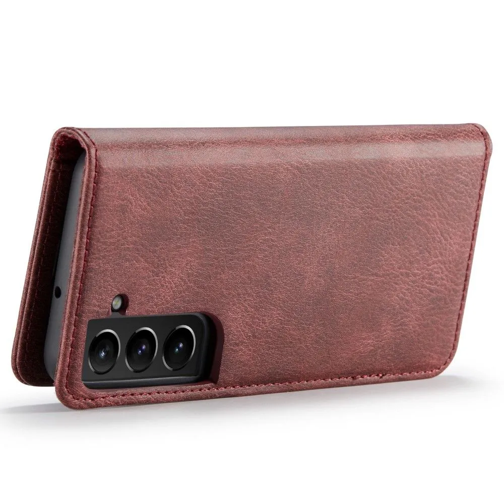 DG.MING Samsung Galaxy S22 Plus 2-in-1 Wallet Case - Red