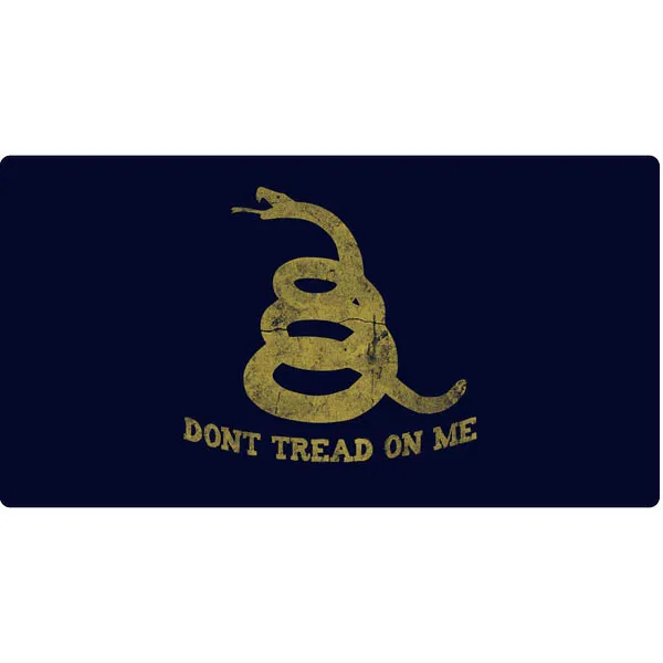 Don't Tread on Me Metal License Plate