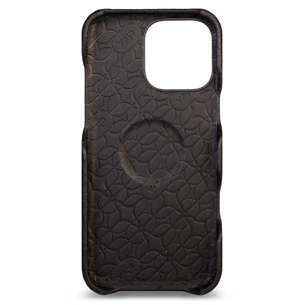 Dotted Grip - iPhone 16 Pro Max leather case V-Mag