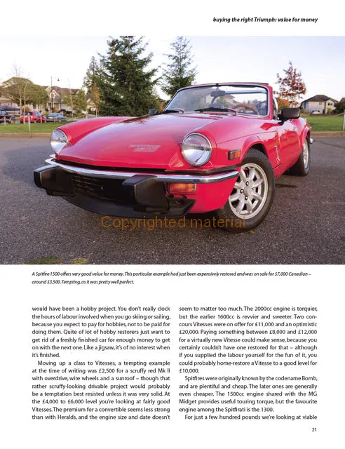 Everyday Modifications for Your Triumph Spitfire&#44; Herald&#44; Vitesse and GT6