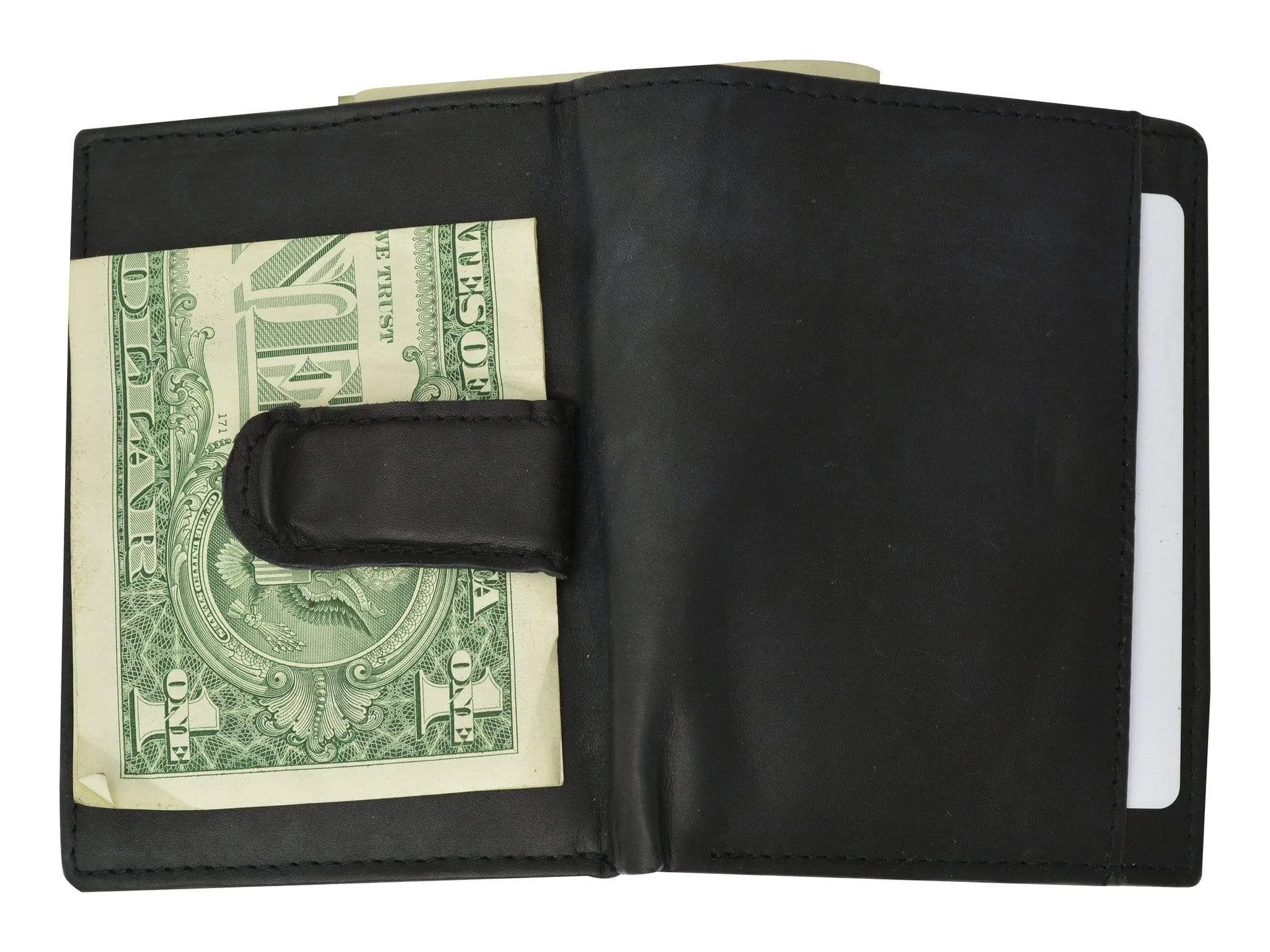 Genuine Leather Mens Wallet Business Credit Card Case Bifold  762 CF (C)