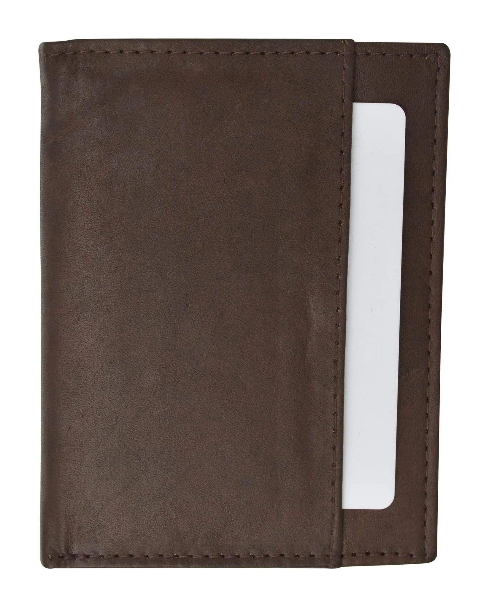 Genuine Leather Mens Wallet Business Credit Card Case Bifold  762 CF (C)