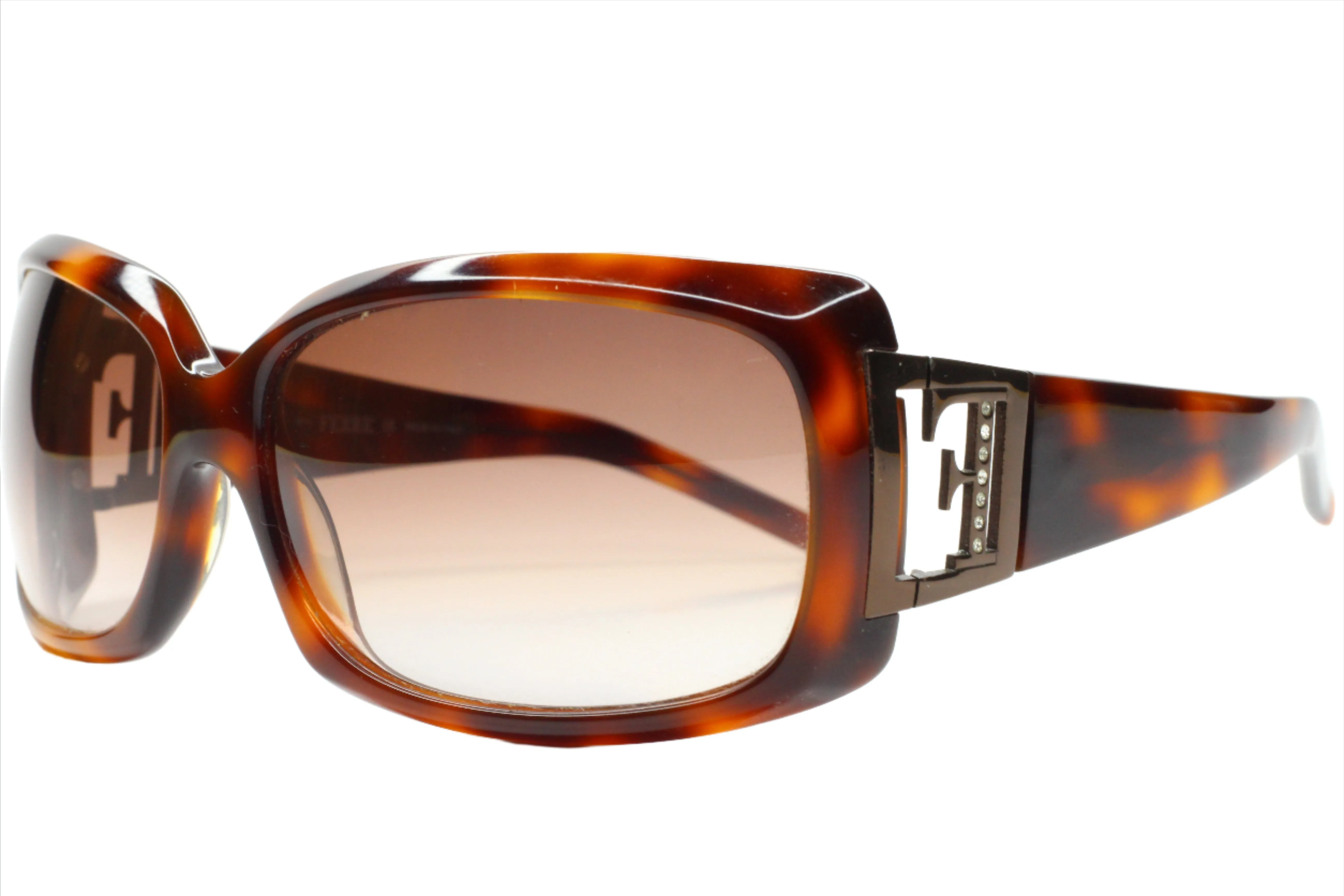 Gianfranco Ferre GF84303 Havana Brown Side Logo Sunglasses