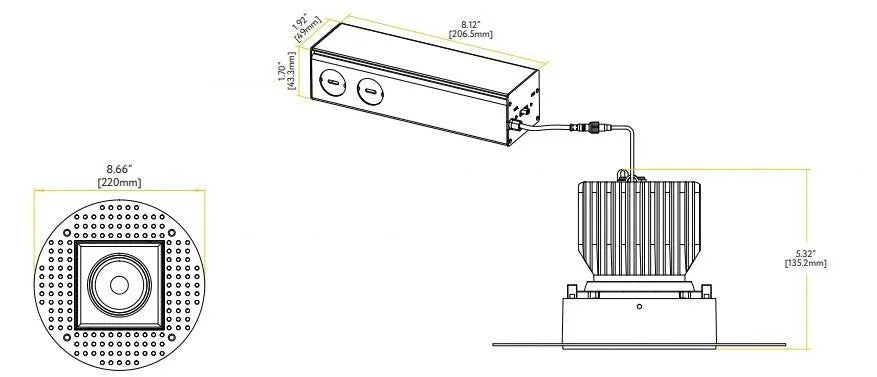 Goodlite Saturn G-99221 4″ 28W Trimless LED Gimbal Selectable CCT/Wattage