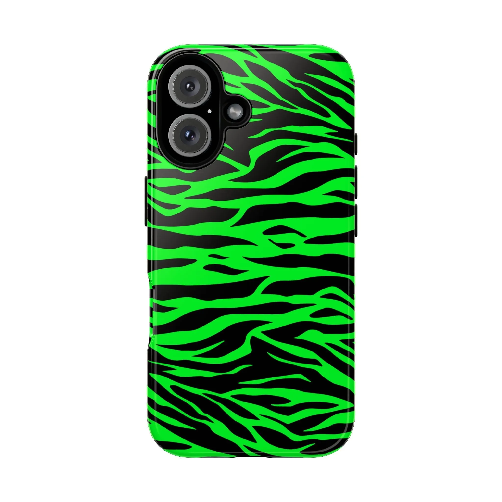 Green Cute Wild Tiger Print Pattern Tough Phone Case