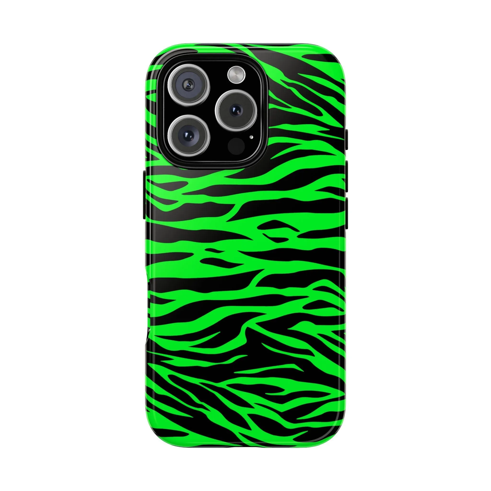 Green Cute Wild Tiger Print Pattern Tough Phone Case