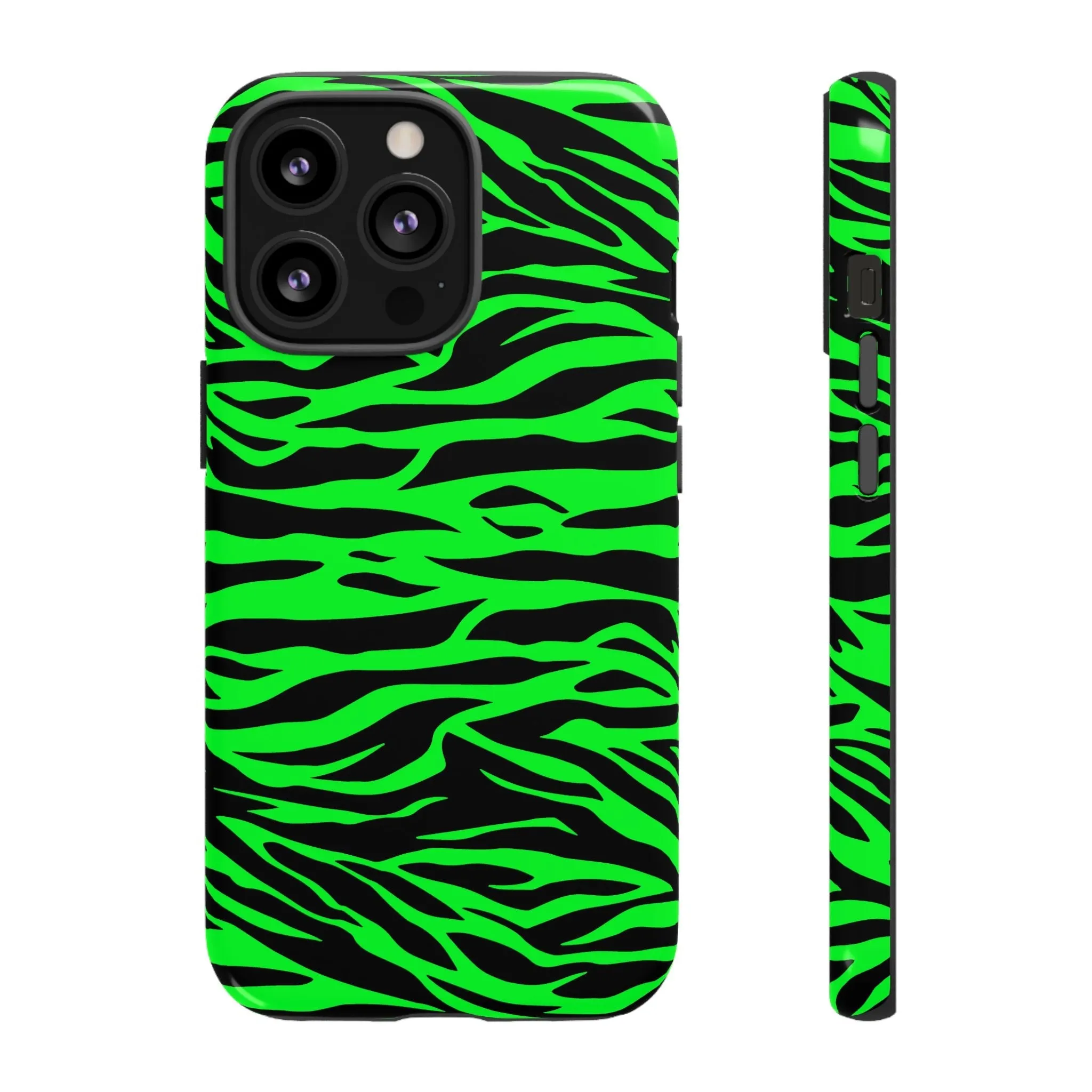 Green Cute Wild Tiger Print Pattern Tough Phone Case