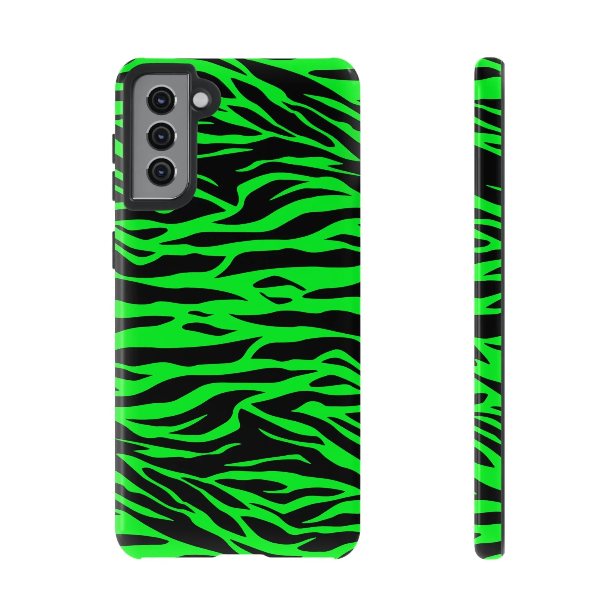 Green Cute Wild Tiger Print Pattern Tough Phone Case