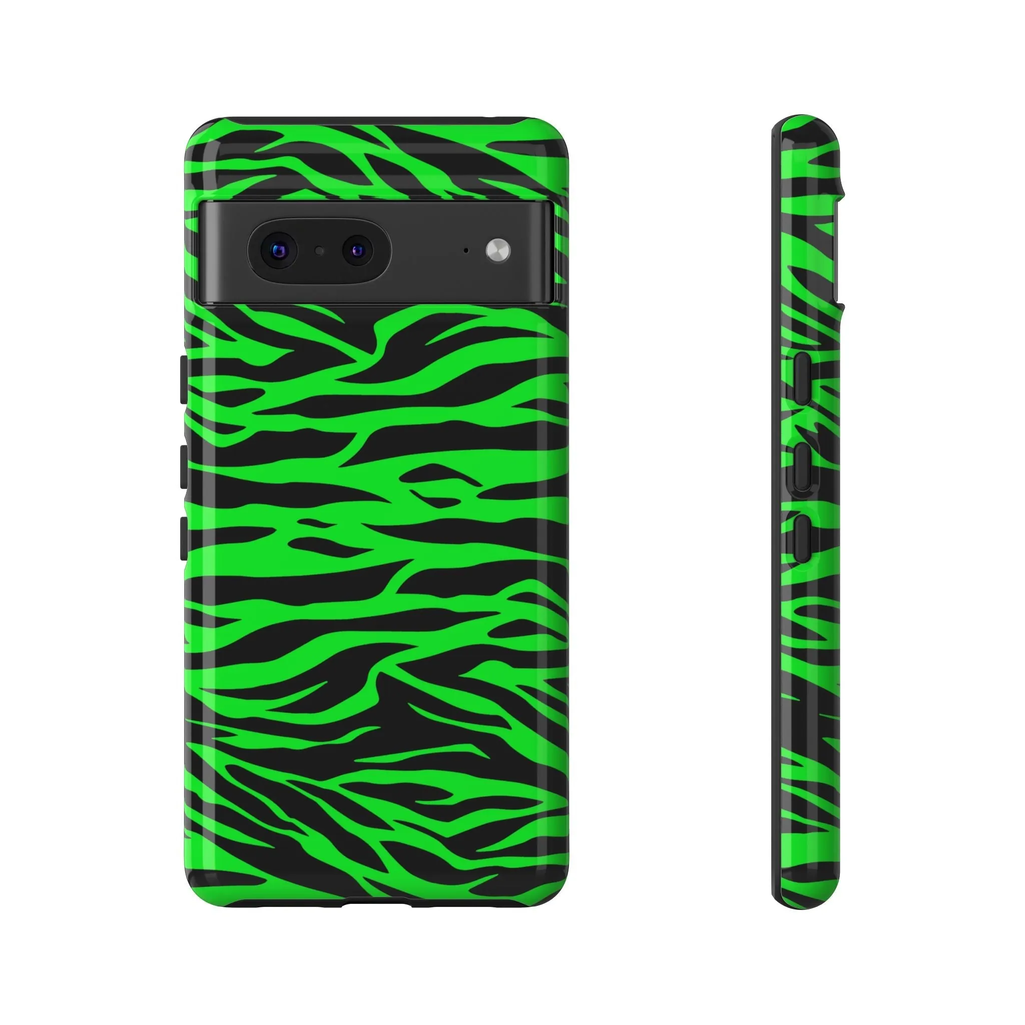 Green Cute Wild Tiger Print Pattern Tough Phone Case