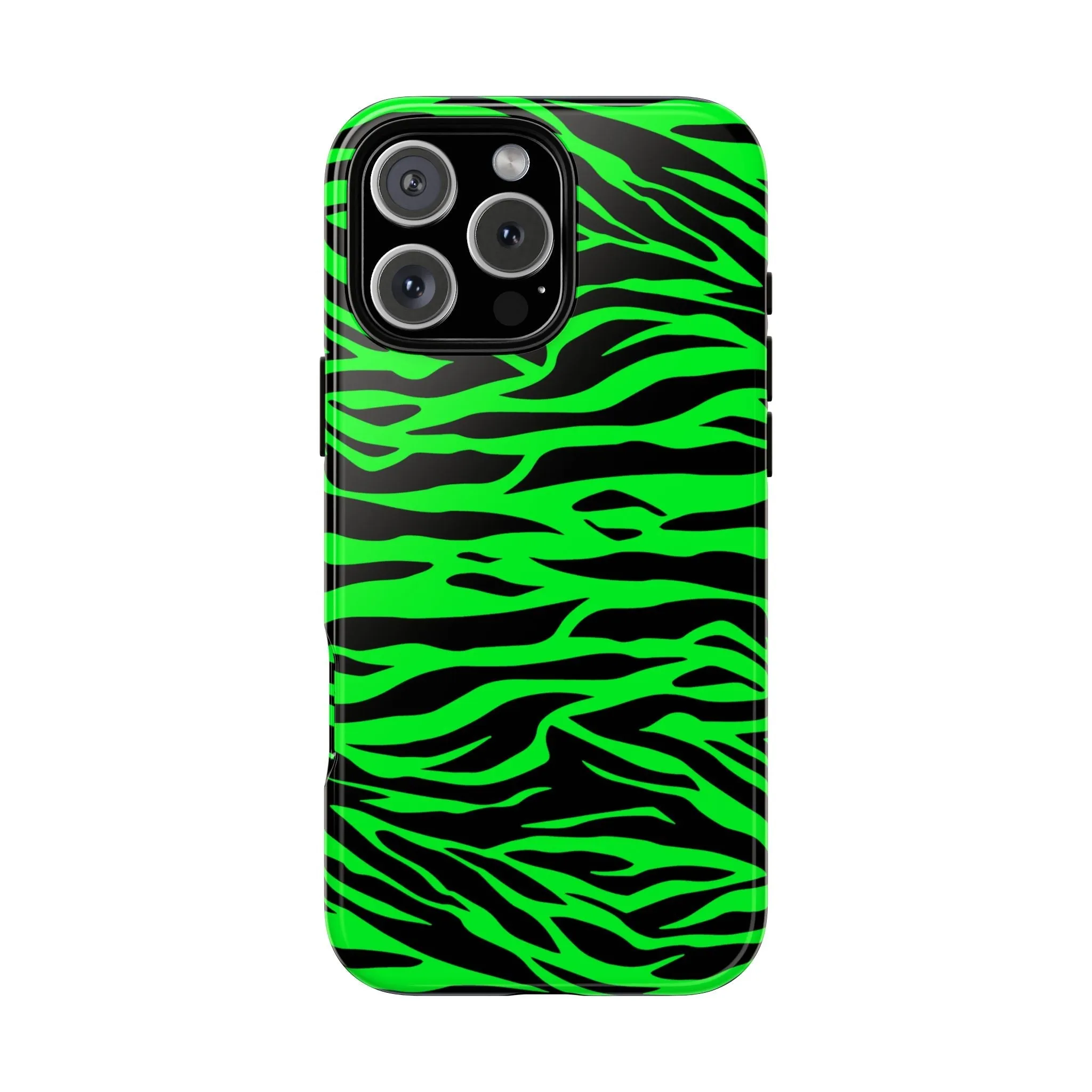 Green Cute Wild Tiger Print Pattern Tough Phone Case