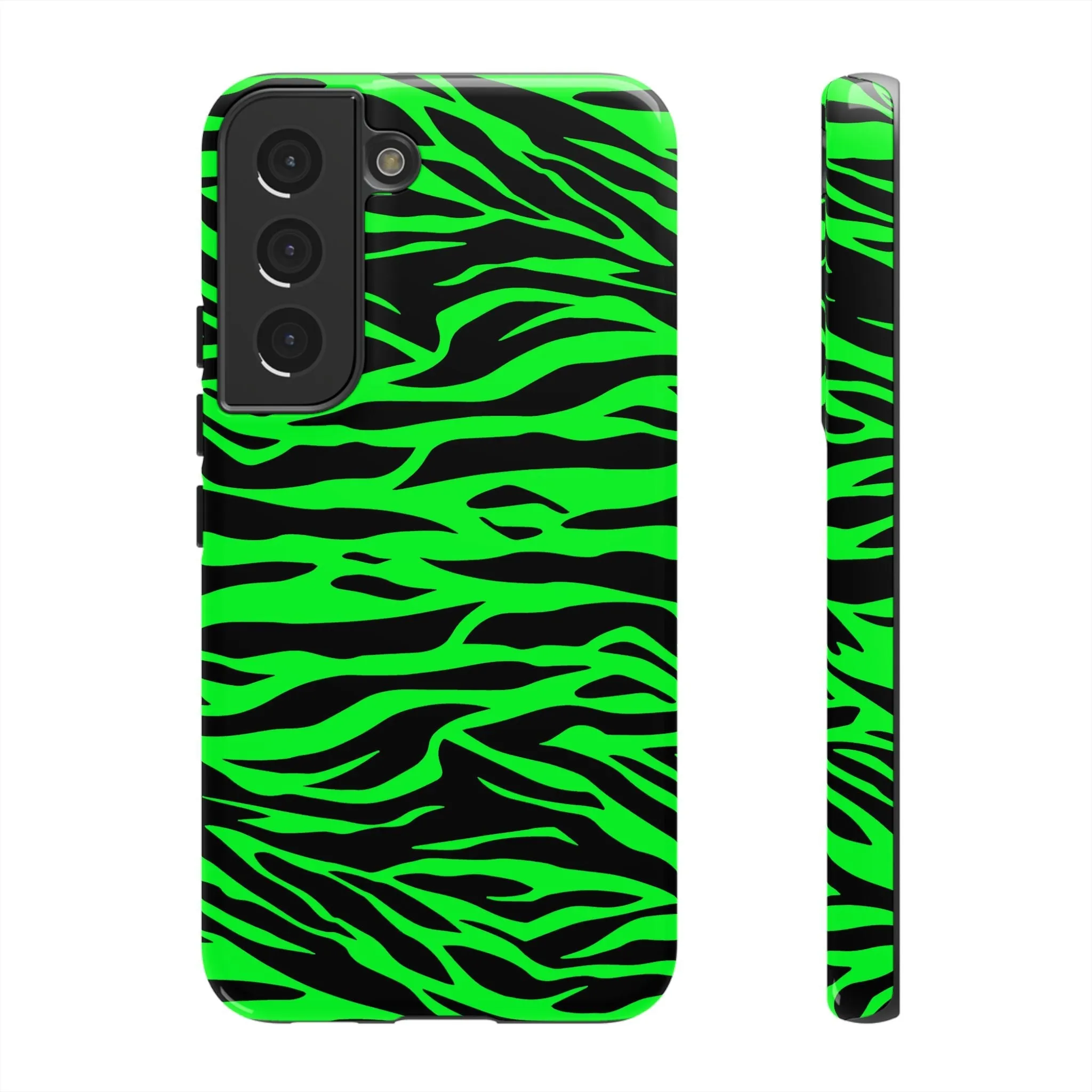 Green Cute Wild Tiger Print Pattern Tough Phone Case