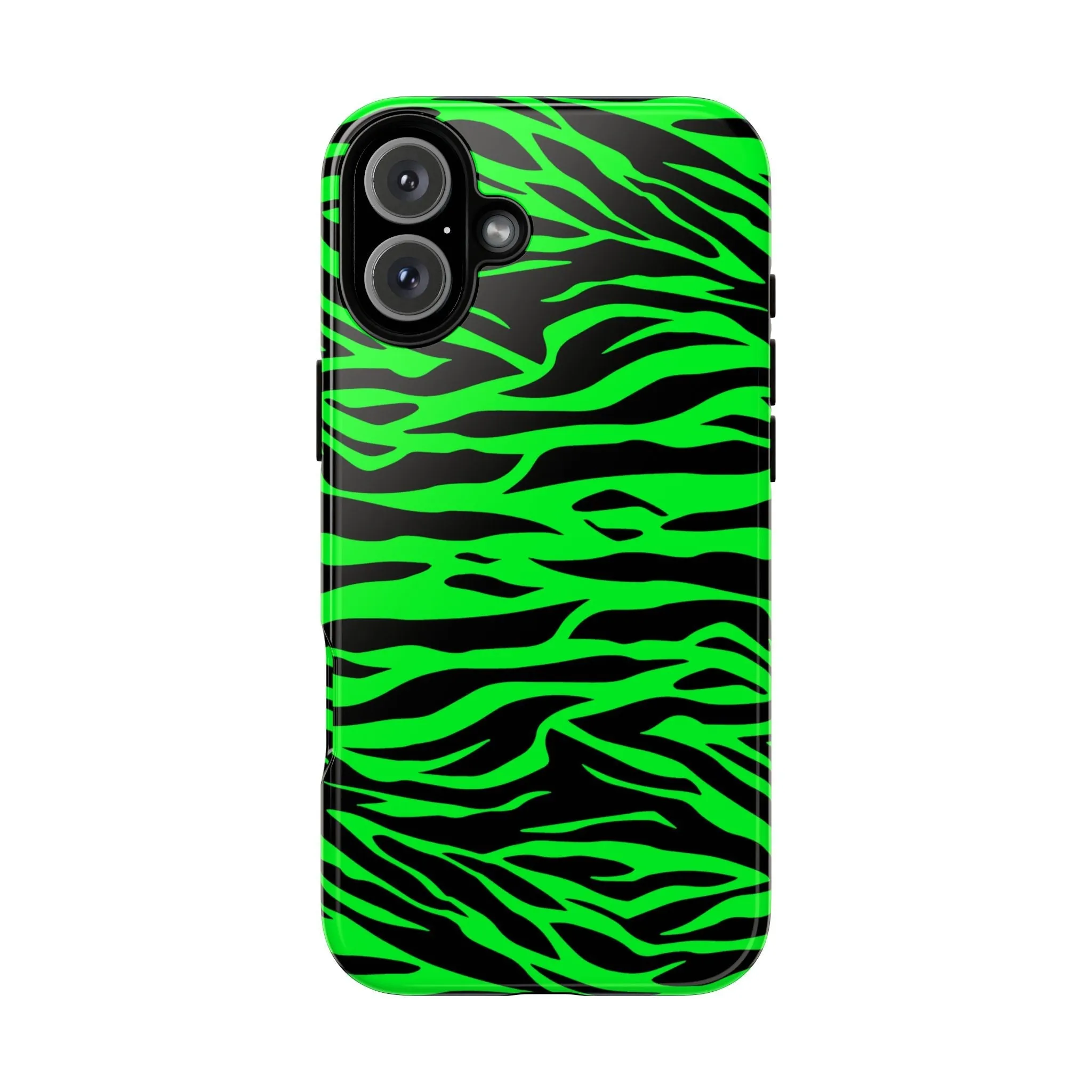 Green Cute Wild Tiger Print Pattern Tough Phone Case