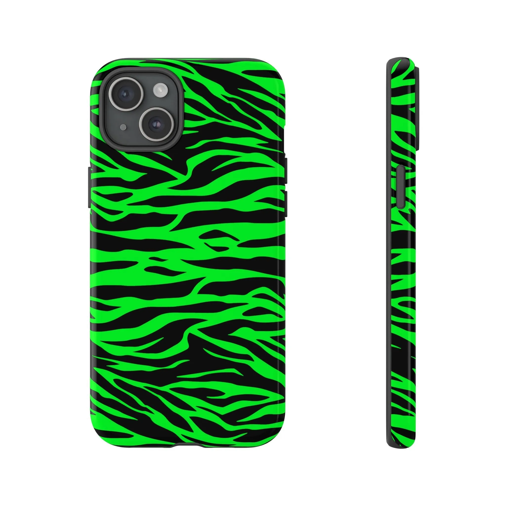 Green Cute Wild Tiger Print Pattern Tough Phone Case