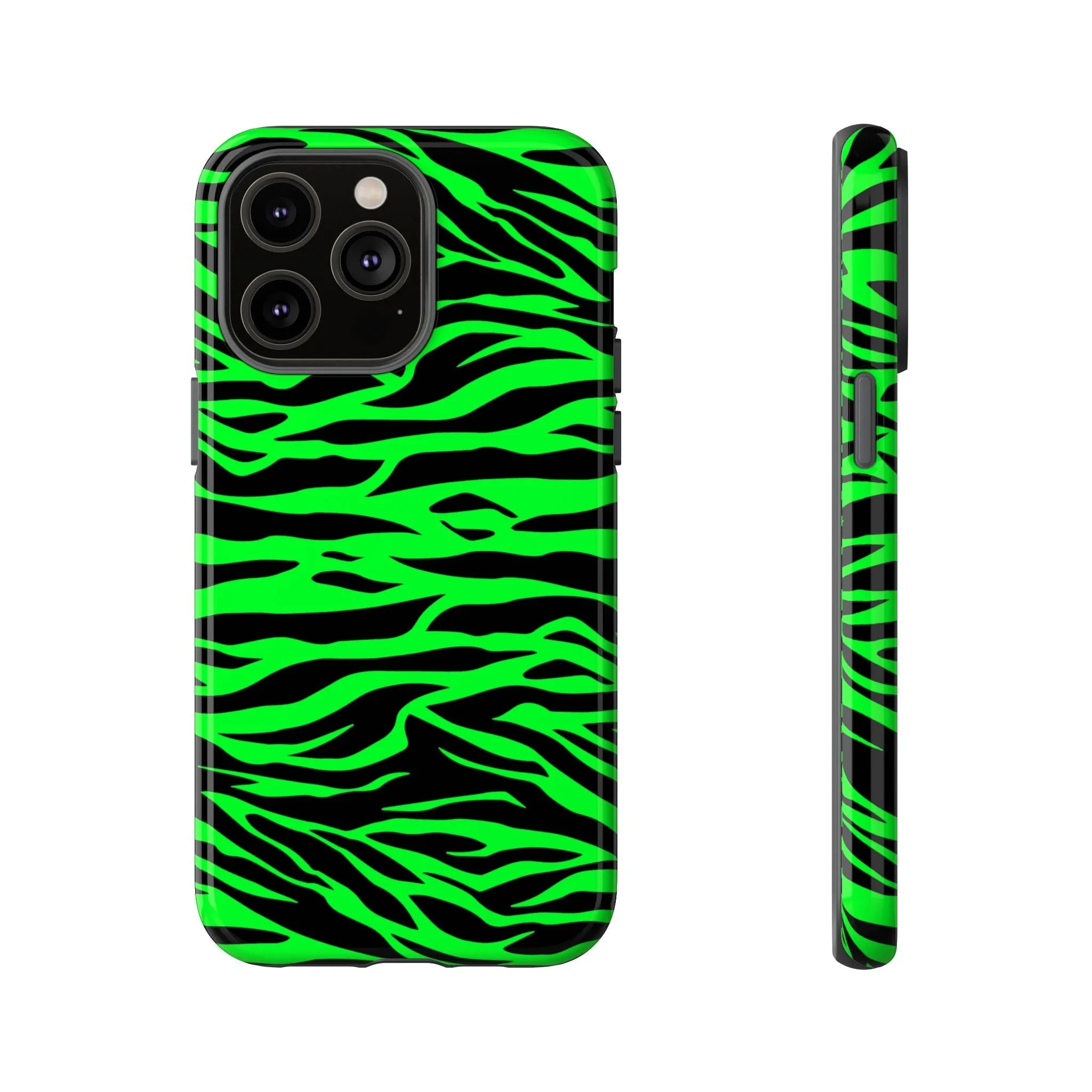 Green Cute Wild Tiger Print Pattern Tough Phone Case