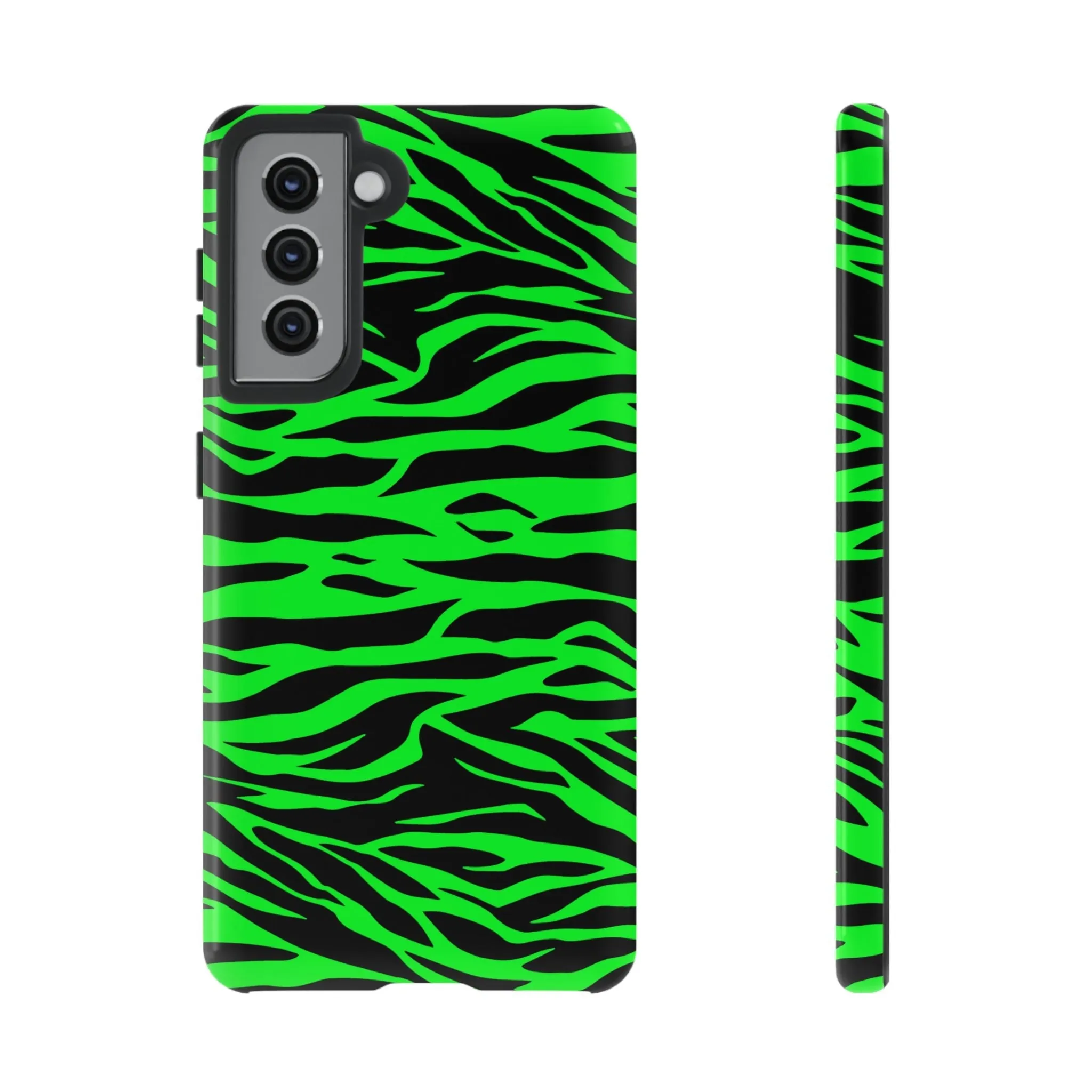 Green Cute Wild Tiger Print Pattern Tough Phone Case