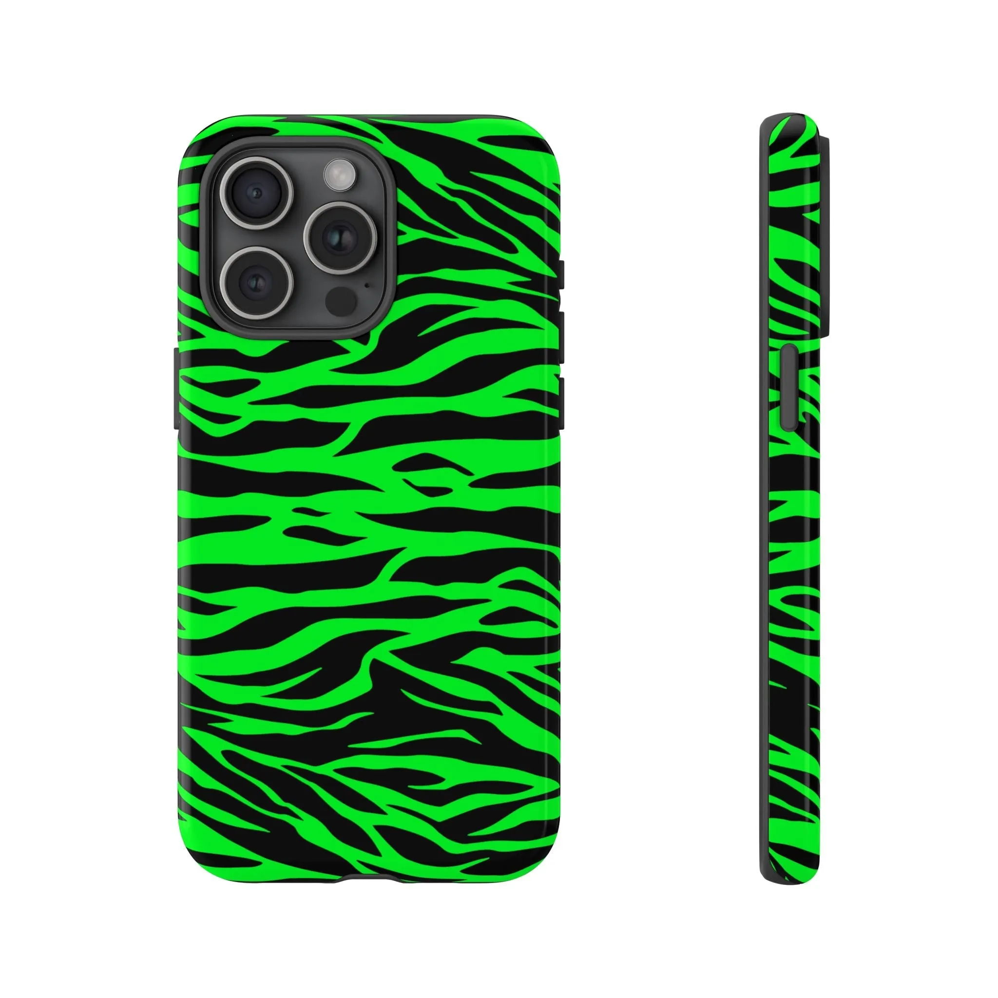 Green Cute Wild Tiger Print Pattern Tough Phone Case