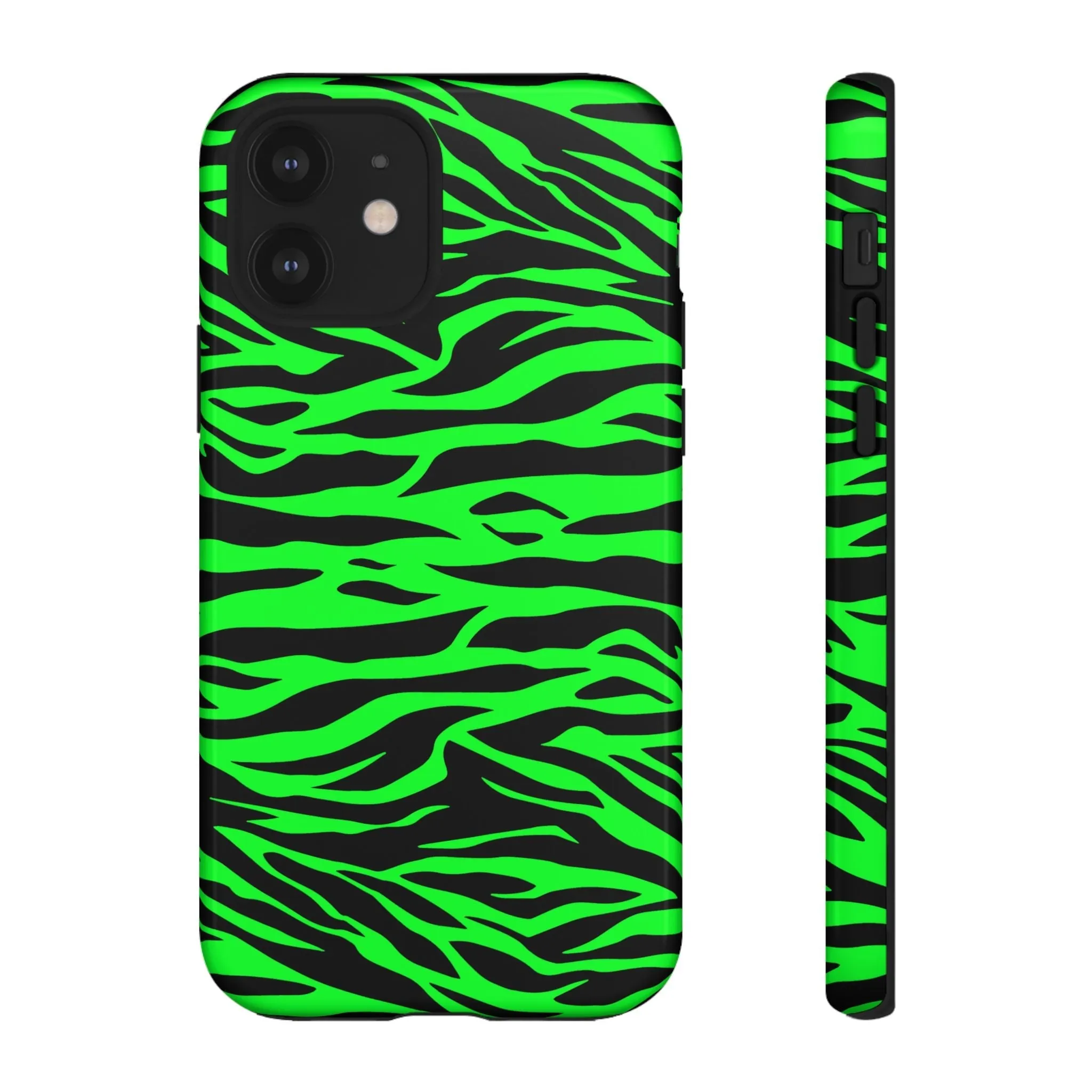 Green Cute Wild Tiger Print Pattern Tough Phone Case