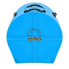 Hardcase HNP18BLB 18" Bass Drum Case with Wheels and Pull Handle (Light Blue)