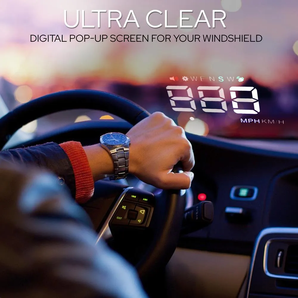 Heads Up Display Hud Screen - Vehicle Speed & Gps Compass Hud Monitor System