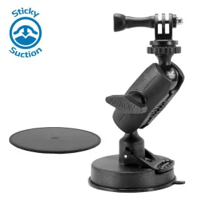 Heavy-Duty Sticky Suction Mount for GoPro HERO Action Cameras