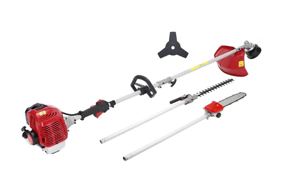 High-Powered 62Cc Brush Weed Cutter Saw Hedge Trimmer 5 In 1