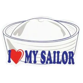 I Love My Sailor Magnet, 6"