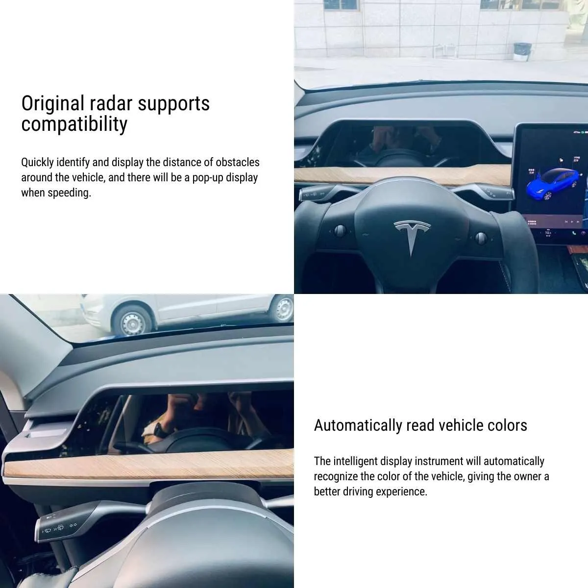 Integrated Dashboard Display for Tesla Model 3/Y 2021-2022 (Only For Left-hand drive)