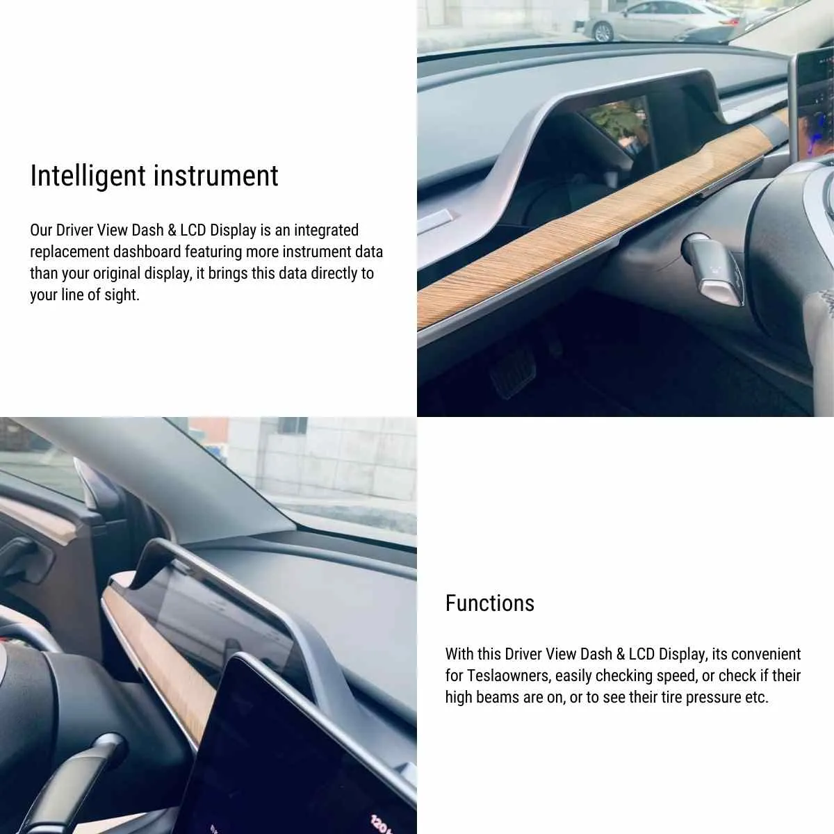 Integrated Dashboard Display for Tesla Model 3/Y 2021-2022 (Only For Left-hand drive)