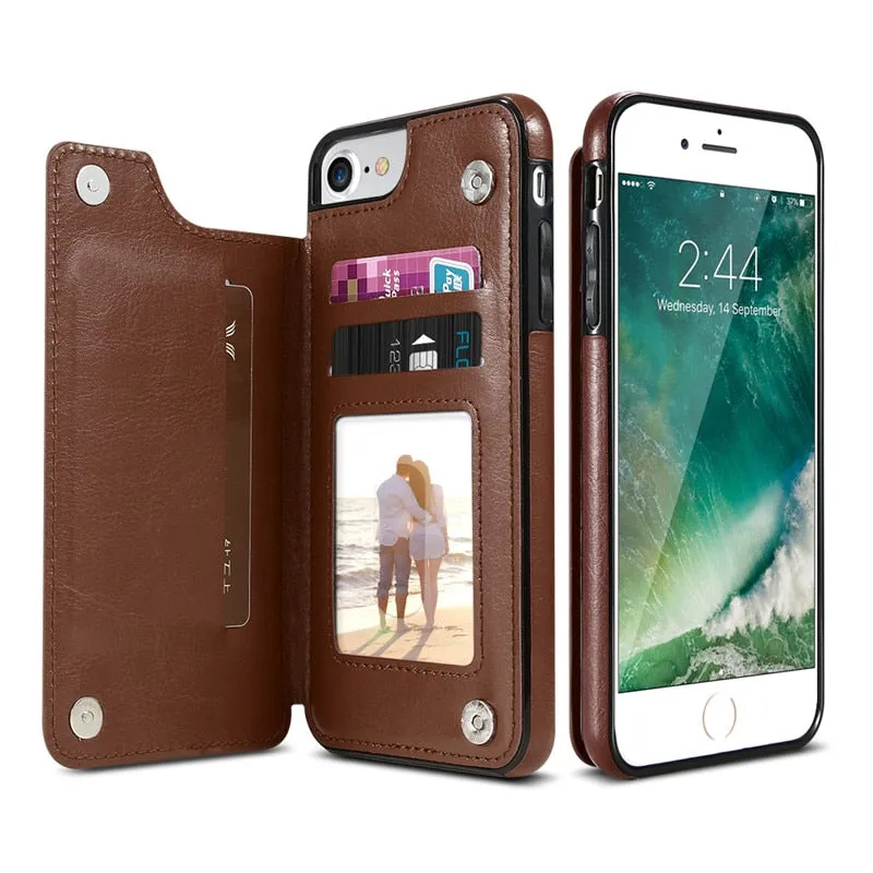 IPHONE CASE Retro Leather Case