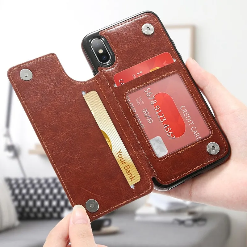 IPHONE CASE Retro Leather Case