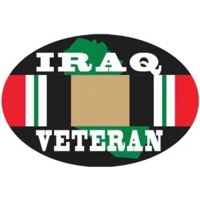 IRAQ Veteran Oval Magnet