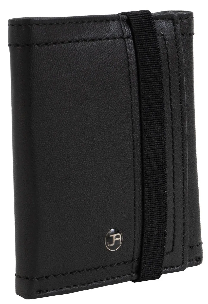 Jack Abrahams Tri-Fold Stylish Wallet With ID Window Pocket