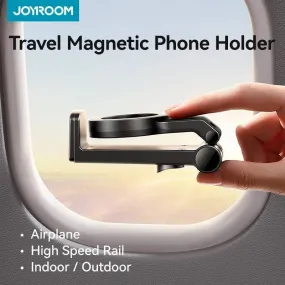 Joyroom Magnetic Travel Phone Holder. Hands-Free Flexible Rotation Mount -Ideal for Outdoors, Travel and Airplane Use