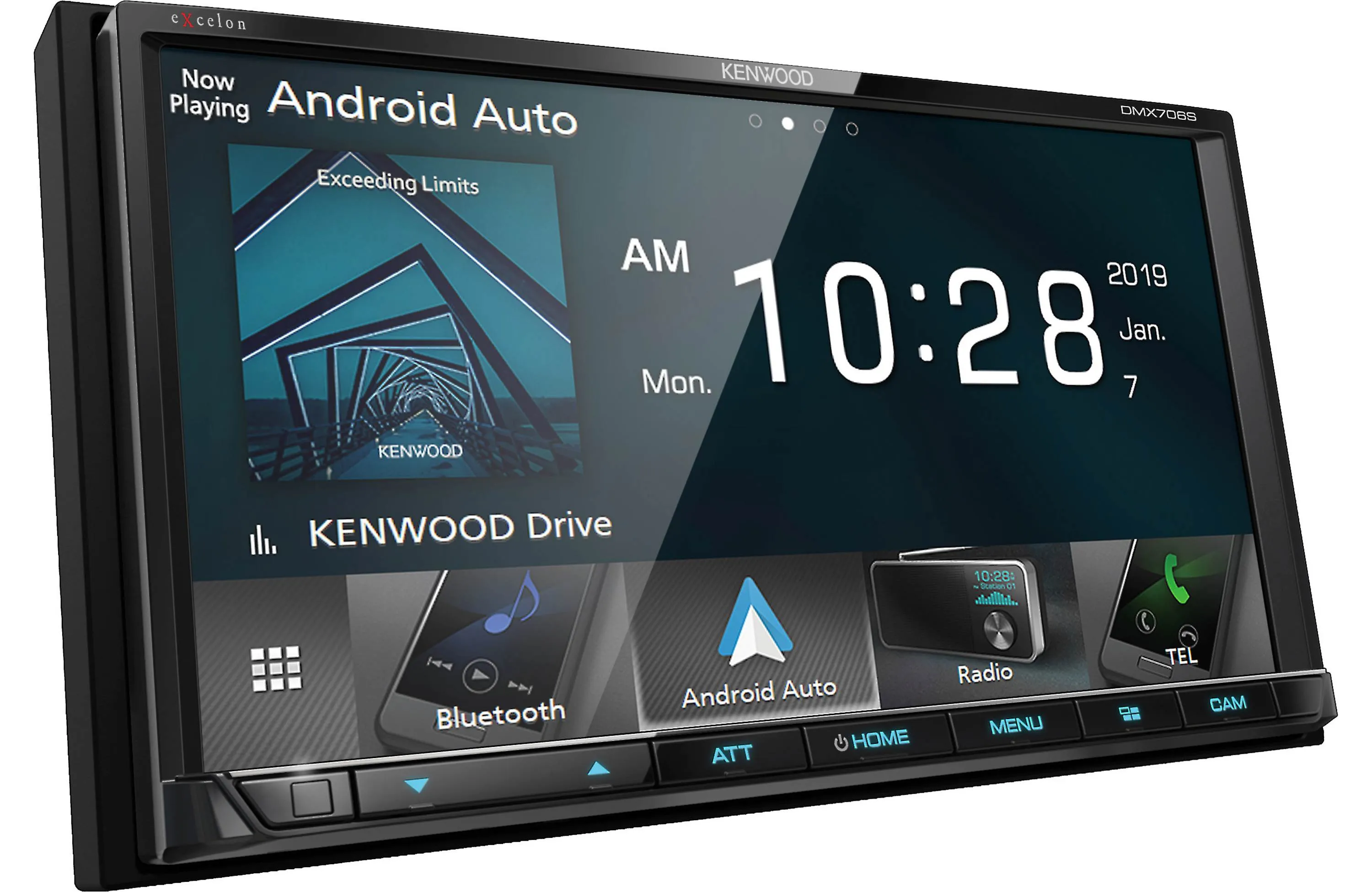 Kenwood DMX706S Multimedia Receiver and CMOS-130 Rear View Camera