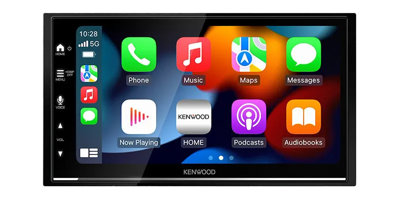 Kenwood DMX7522S 6.8" Capacitive Touchscreen Wireless Android Auto & Apple CarPlay Enabled Mechless Double DIN Head Unit