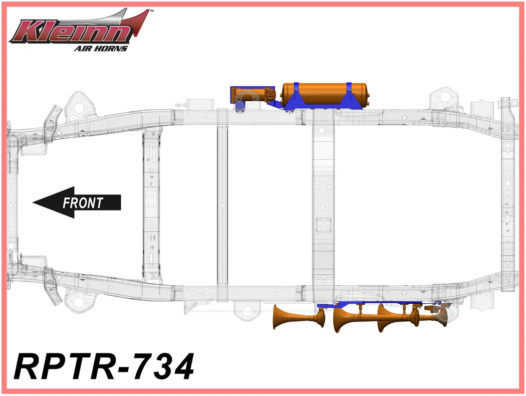 Kleinn - Train Horn Kit (Model #RPTR-734) - 2017  Raptor (SuperCrew)