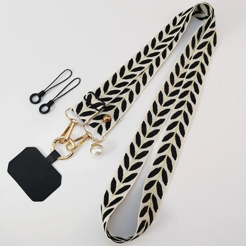 Leaf Design Lanyard Strap For Phone Case