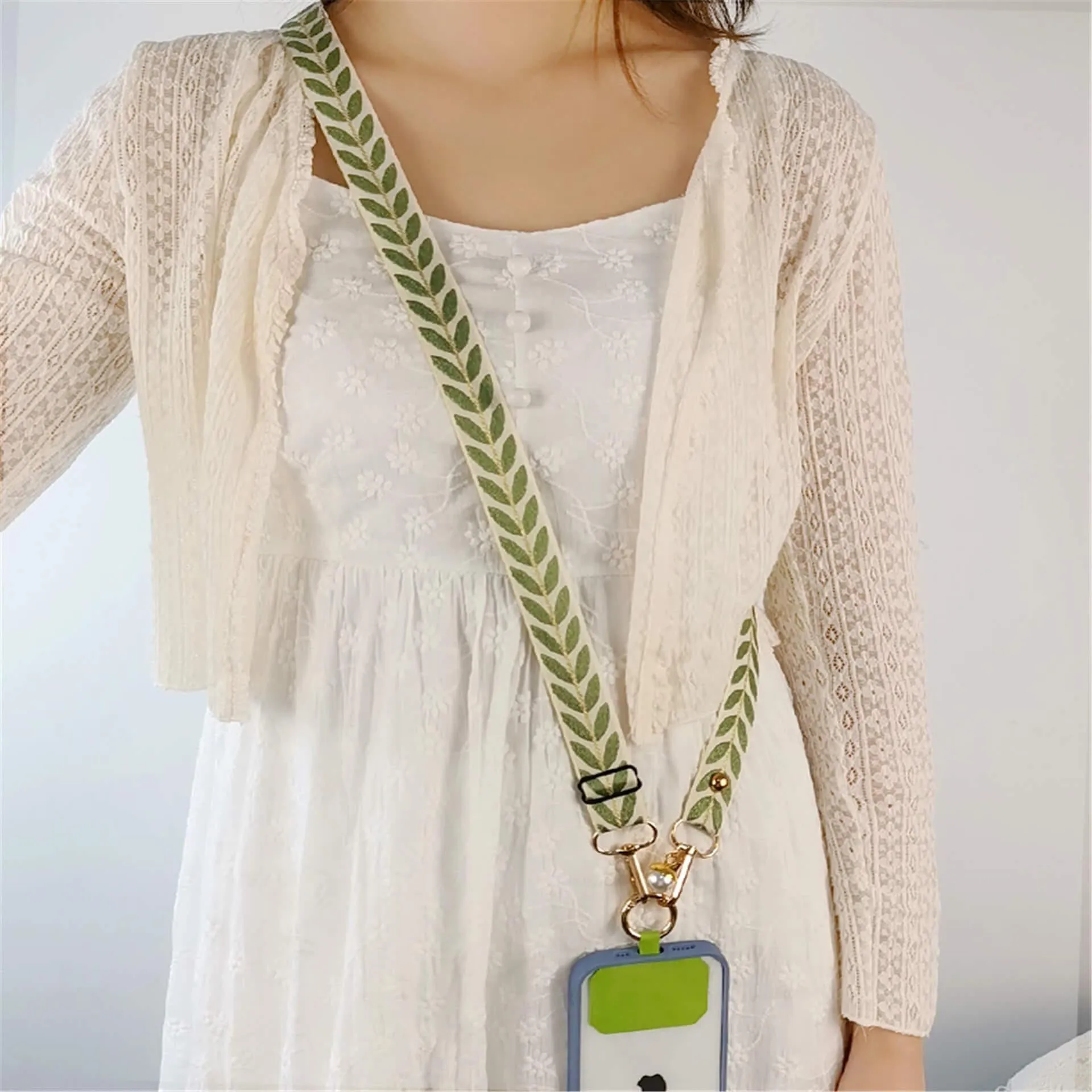 Leaf Design Lanyard Strap For Phone Case