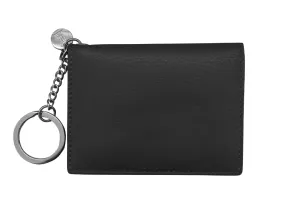 Leather Key Ring Flap Card Case